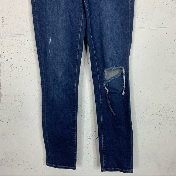Frame Le Skinny De Jeanne Crop Distressed Jeans Size 28 - Picture 3 of 8